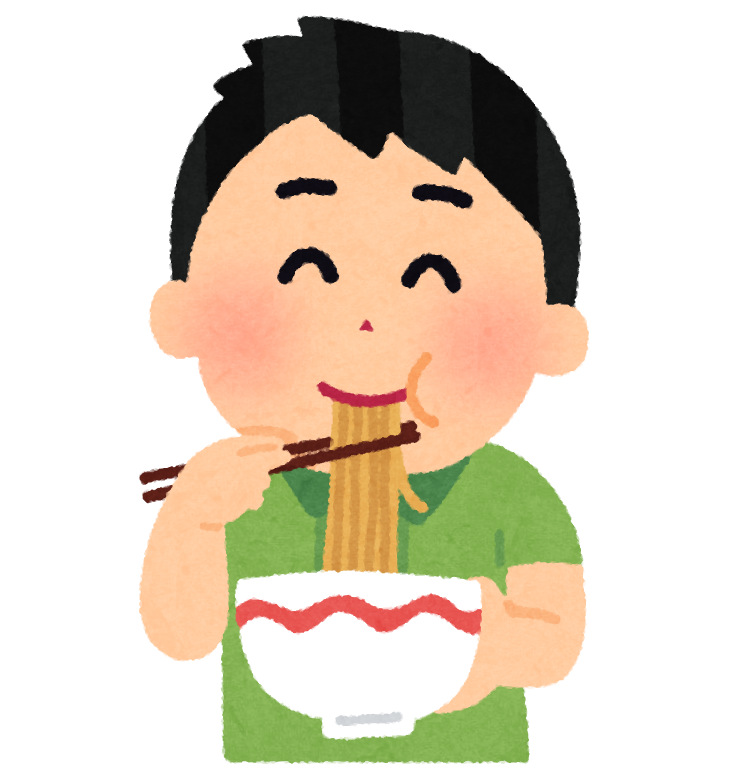 ラーメンを食べる男の子のイラスト かわいいフリー素材集 いらすとや