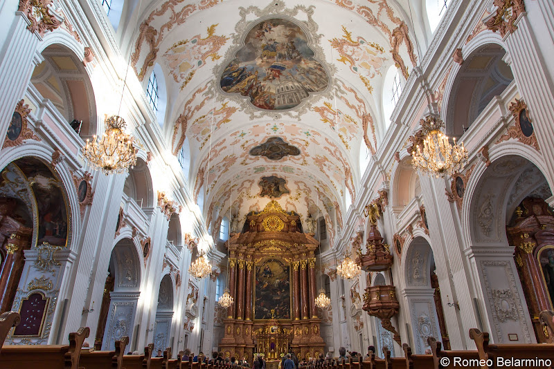 Jesuit Church Interior Two Days in Lucerne Luzern Switzerland