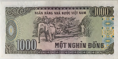 1000 Dong vietnam banknote