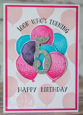 Look Whose Turning 5 - A Birthday Card Made With Stampin' Up! UK Supplies