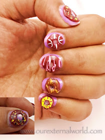 How To Do 3D Donut Nail Art
