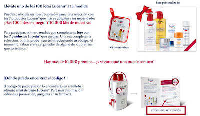 premios kit de productos Eucerin concurso españa 2011