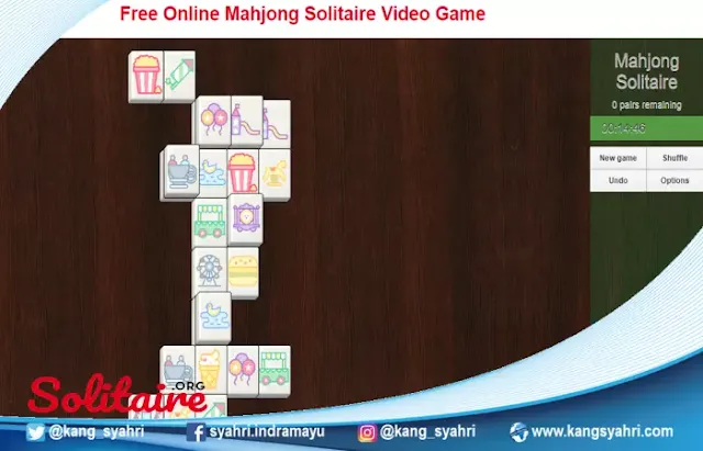 Cara bermain game Mahjong Solitaire ini sebenarnya cukup mudah