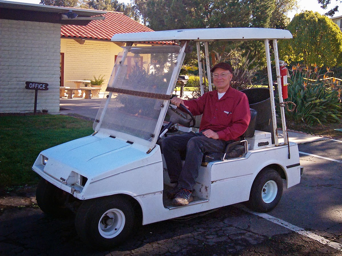 Old golf cart