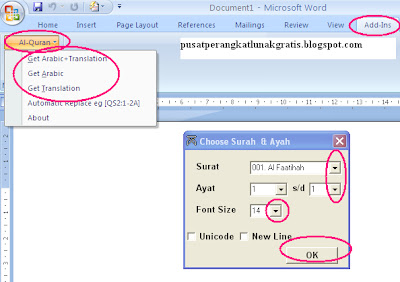 Cara Menulis Ayat Al-Quran di Microsoft Office Word