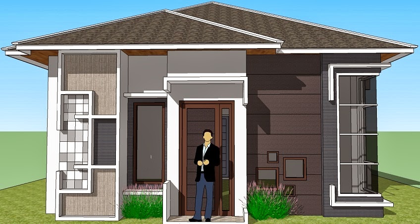 Gambar Desain Denah Rumah Minimalis Modern 1 Lantai 