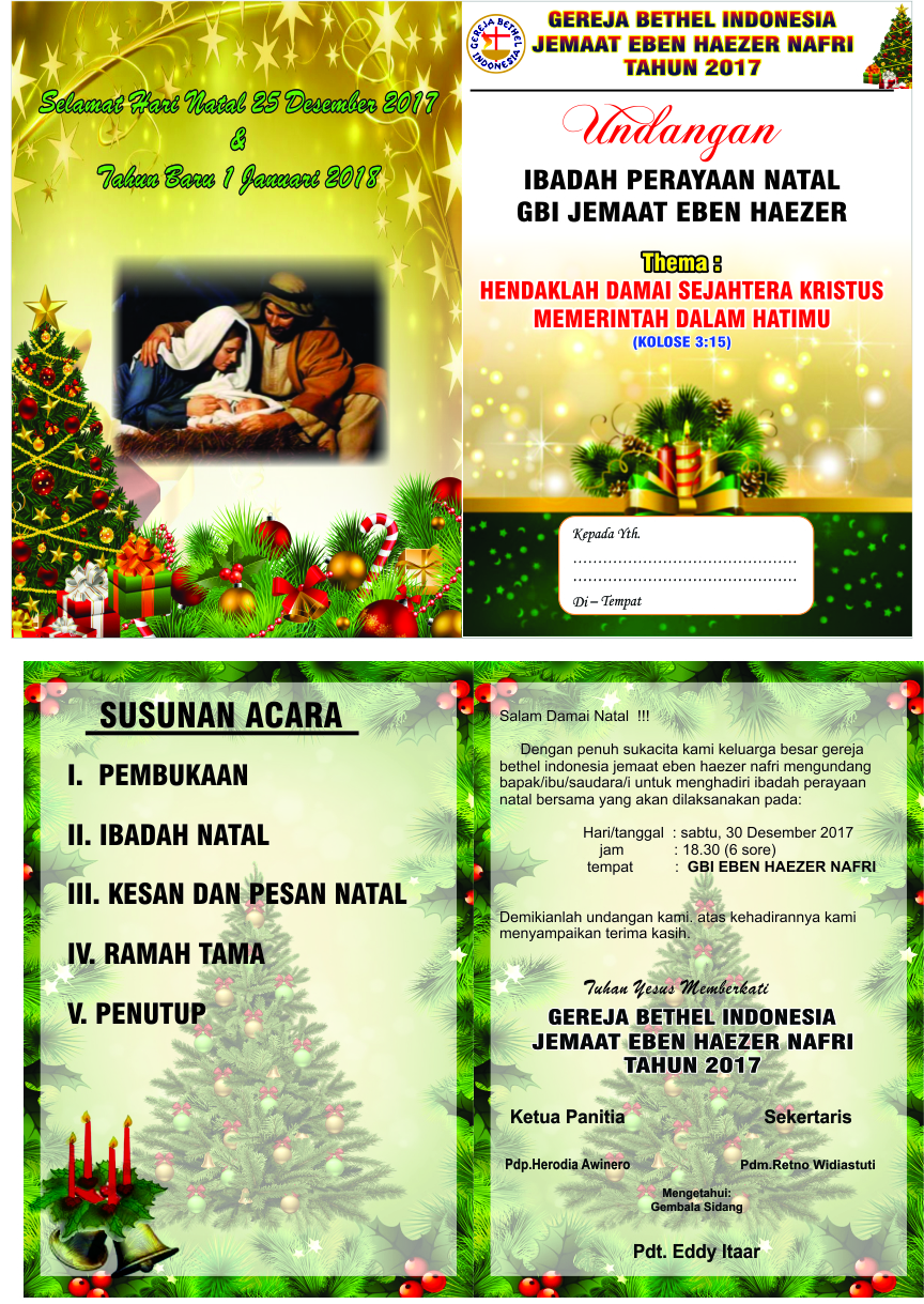 Bingkai Undangan Natal Peatix