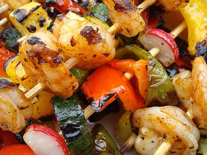 shrimp kabobs