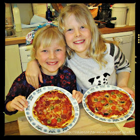 home-made pizza - much better than from the shops! 