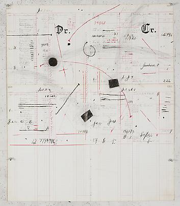 William Kentridge Drawing for 'Other Faces', 2011 charcoal and coloured pencil on ledger paper 79.06 x 67.31 cm