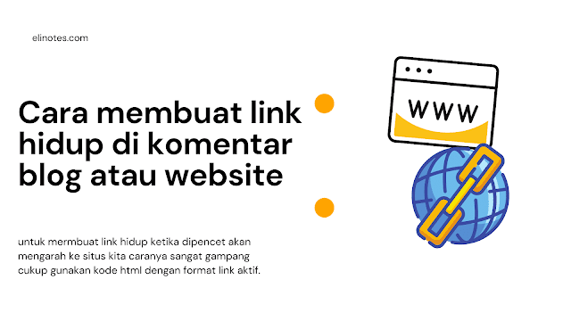 cara membuat link aktif di komentar blog dan website