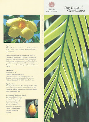 The Tropical Greenhouse Brochure.