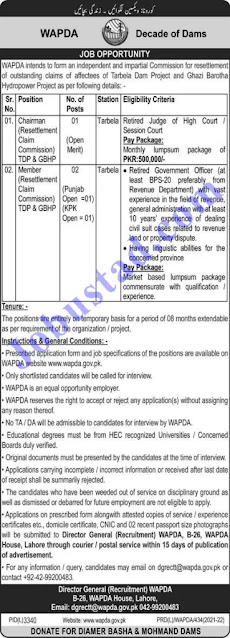Latest WAPDA- Water and Power Development Authority-Jobs-April-2022-Application Form