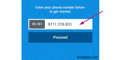 type your phone number