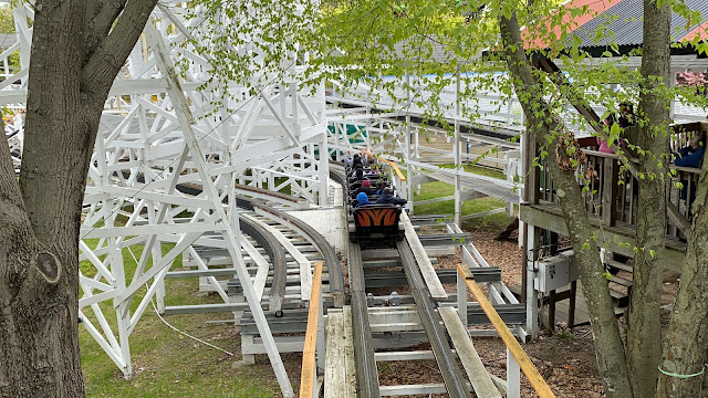 Wildcat Lake Compounce Wooden Roller Coaster Train