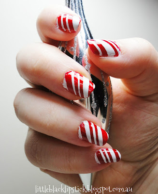 Candy Cane Nails