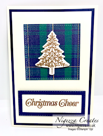 Nigezza Creates with Stampin Up Perfectly Plaid Christmas One Sheet Wonder