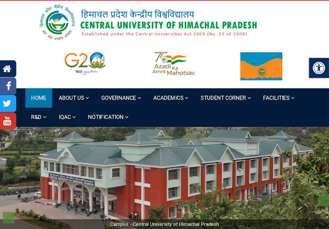 Recruitment of an Associate Professor (Lib.Sc.) at the Central University of Himachal Pradesh