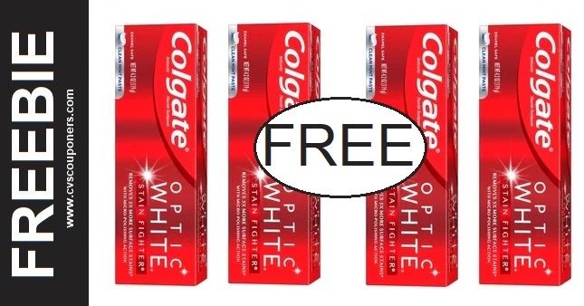 FREE Colgate Optic White Toothpaste at CVS