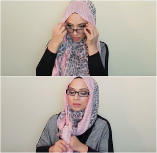 Tutorial Hijab Pashmina Wanita Berkacamata Terbaru  Cara Berhijab Terbaru