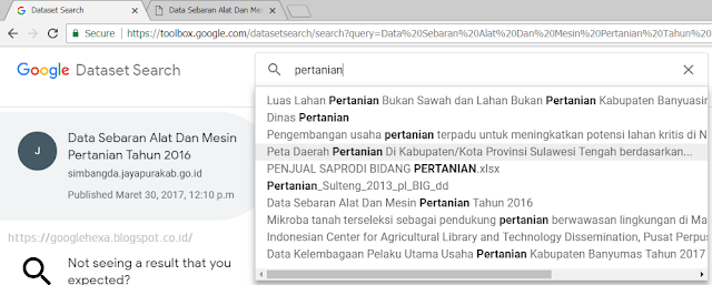 cara menggunakan google dataset search