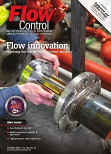 Flow Control. Solutions for fluid movement, measurement & containment - October 2016 | ISSN 1081-7107 | TRUE PDF | Mensile | Professionisti | Tecnologia | Pneumatica | Oleodinamica | Controllo Flussi
Flow Control is the leading source for fluid handling systems design, maintenance and operation. It focuses exclusively on technologies for effectively moving, measuring and containing liquids, gases and slurries. It aims to serve any industry where fluid handling is a requirement.
Since its launch in 1995, Flow Control has been the only magazine dedicated exclusively to technologies and applications for fluid movement, measurement and containment. Twelve times a year, Flow Control magazine delivers award-winning original content to more than 36,000 qualified subscribers.