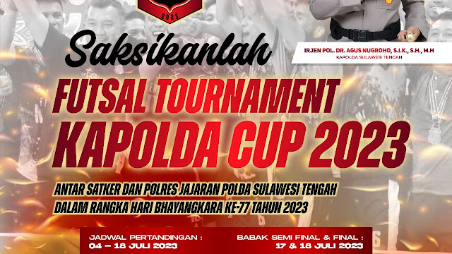 26 Tim Futsal Antar Satker dan Polres Jajaran Turut Meriahkan Kapolda Cup 2023