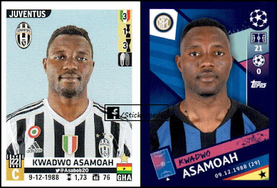 Kwadwo Asamoah Inter Topps Champions League 2018 2019
