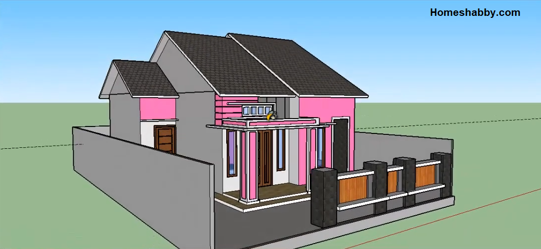  Desain  dan Denah Rumah  Minimalis  Sederhana  Ukuran 7 x 10 M 