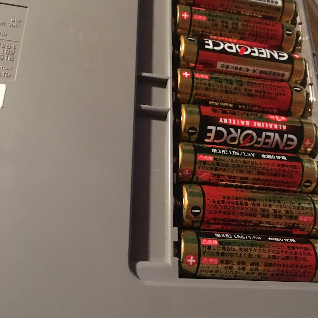 How many batteries do CASIO Nameland products use?