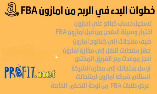 خطوات البدء في الربح من امازون FBA