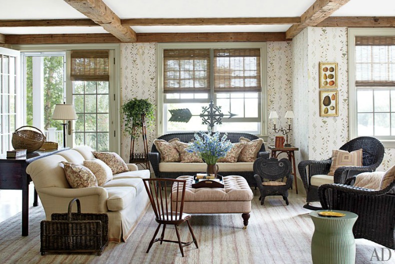 Nantucket Style Home Living Room