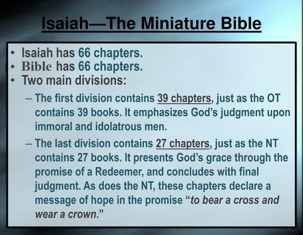 A Christian's Worldview: Book Of Isaiah, A Miniature Bible