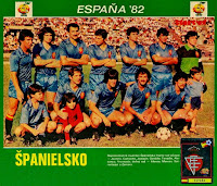 Selección de ESPAÑA - Temporada 1980-81 - Juanito, Camacho, Joaquín, Gordillo, Tendillo, Alexanco y Arconada; Perico Alonso, Marcos, Satrústegui y Zamora  - VENEZUELA 0, ESPAÑA 2 (Juanito y Satrústegui) - 28/06/1981 - Partido amistoso - Caracas (Venezuela), estadio Olímpico Universitario - Alineación: Arconada; Camacho, Alexanco, Tendillo, Gordillo; Joaquín, Perico Alonso, Zamora; Juanito (Santillana, 70'), Satrústegui y Marcos (Tente Sánchez, 60')