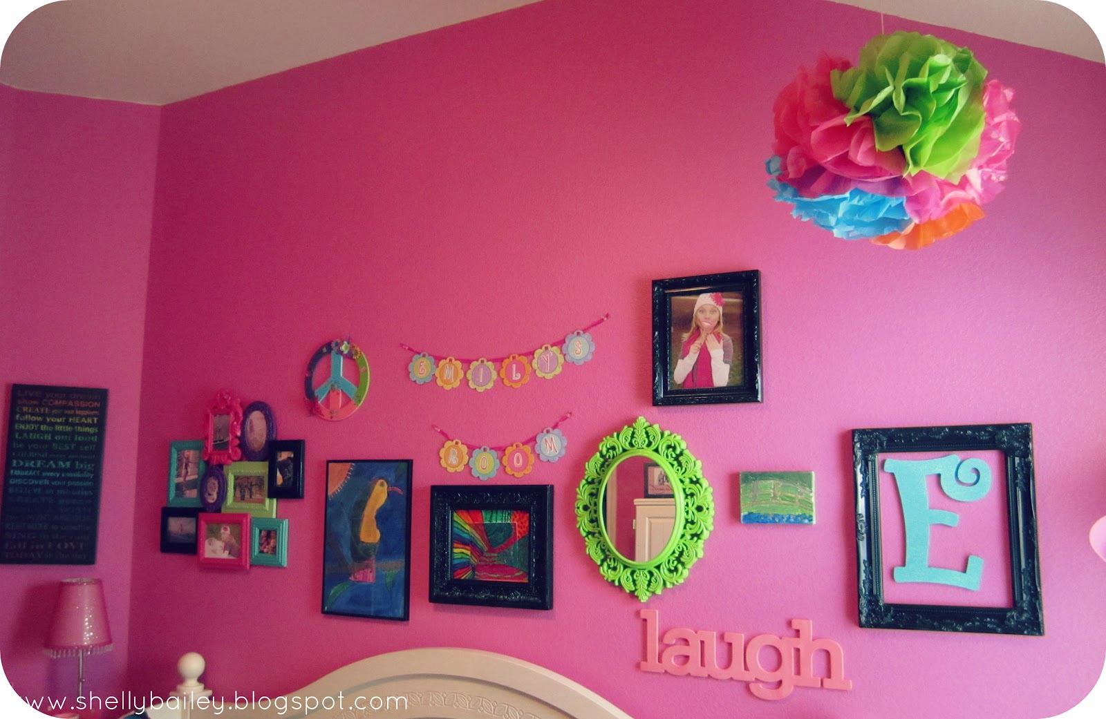 Shelly's Creations: Wall Collage for my Daughter's Room