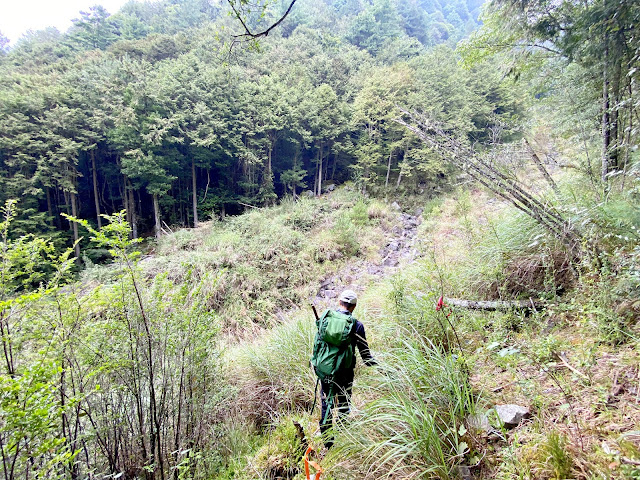 回程往完美營地--陡下乾溪溝