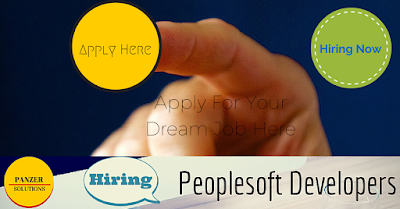 Panzer Solutions Hiring peoplesoft Developers