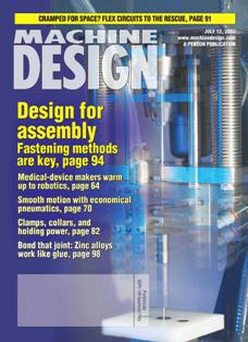 Machine Design...by engineers for engineers 2007-13 - 12 July 2007 | ISSN 0024-9114 | PDF HQ | Mensile | Professionisti | Meccanica | Computer Graphics | Software | Materiali
Machine Design continues 80 years of engineering leadership by serving the design engineering function in the original equipment market and key processing industries. Our audience is engaged in any part of the design engineering function and has purchasing authority over engineering/design of products and components.