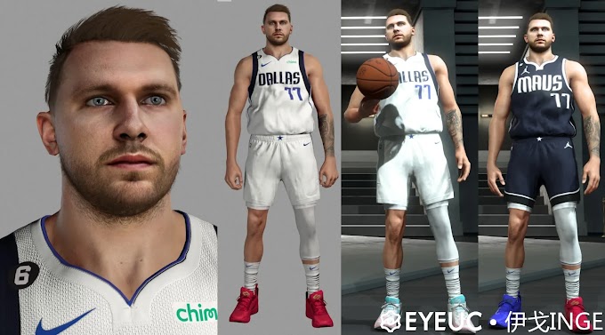 Luka Doncic Cyberface v2.5 by Igo Inge | NBA 2K23