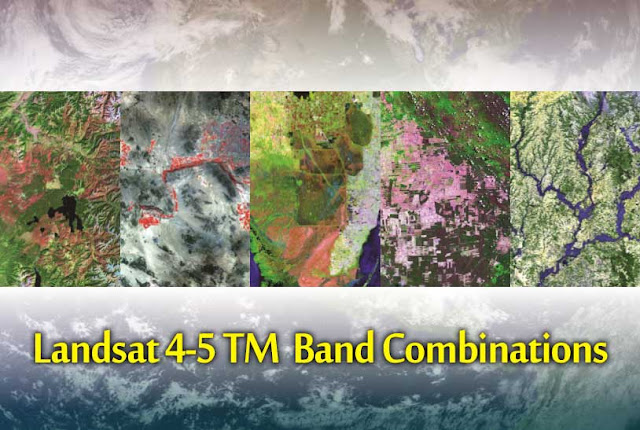 Band combination for Landsat 4-5 TM   Band Combination for Landsat 8