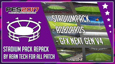 PES 2017 Stadiumpack + Adboard + GFX Repack by Rean Tech