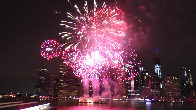 NYC and  Macy's Fireworks Of 4th July 