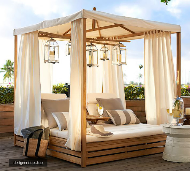 7 Designs of Outdoor Canopy Daybed for the Convenience of Relaxation