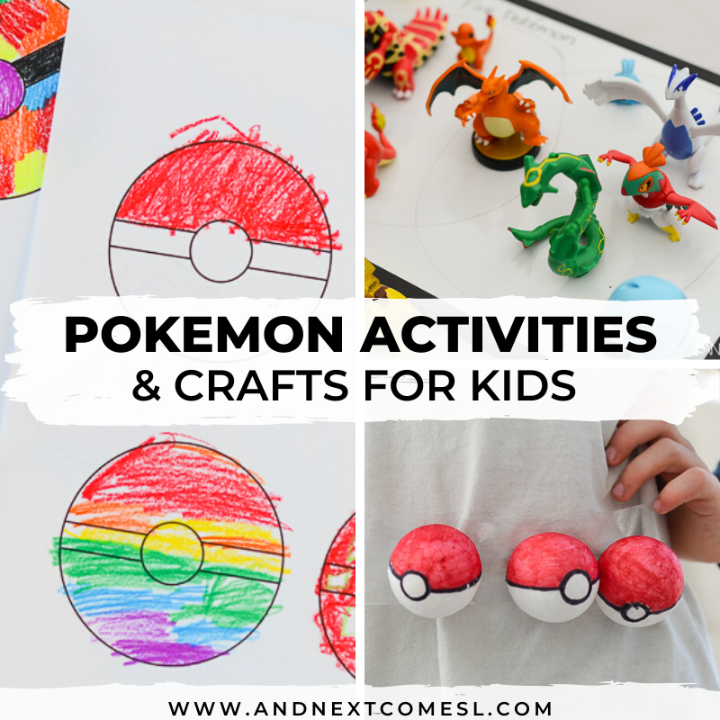 Pokemon activities and crafts for kids