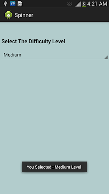 Android Spinner