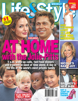 Em casa com a família Jolie-Pitt