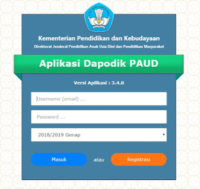 Cara Cepat Mengerjakan Aplikasi Dapodik PAUD Versi 3.4.0 Tahun 2019