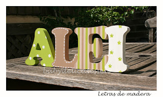 letras de madera infantiles para pared Alei babydelicatessen