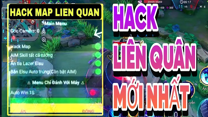 MOD Menu Liên Quân | Hack Map, Hiện Hồi Chiêu, ESP Định Vị – hack liên quân MỚI NHẤT