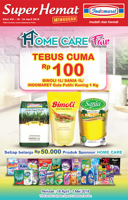 Katalog Harga Promo INDOMARET Super Hemat 18 - 24 April 2018